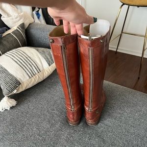 Frye boots. Melissa back zip.